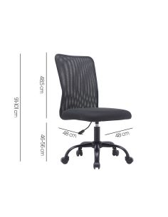 Silla Q-Connect Oficina Parma Malla Sin Reposabrazos Alt Max 990 Anc 480 Prof 590 Color Negro 2