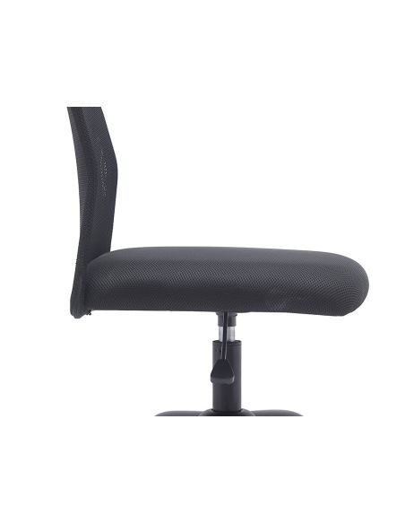 Silla Q-Connect Oficina Parma Malla Sin Reposabrazos Alt Max 990 Anc 480 Prof 590 Color Negro