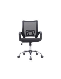Silla Q-Connect Oficina Siena Malla Base Metalica Alt Max 1000 Anc 560 Prof 570 Ruedas Premium Color Negro