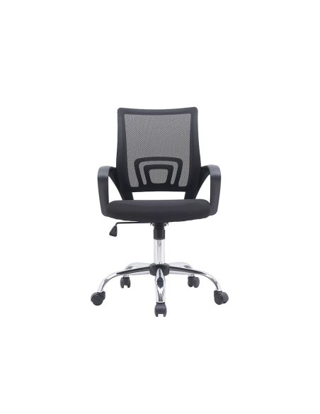 Silla Q-Connect Oficina Siena Malla Base Metalica Alt Max 1000 Anc 560 Prof 570 Ruedas Premium Color Negro