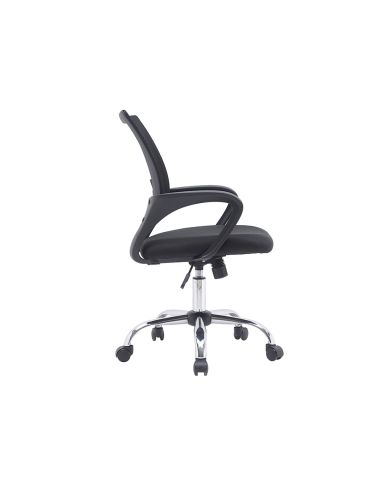Silla Q-Connect Oficina Siena Malla Base Metalica Alt Max 1000 Anc 560 Prof 570 Ruedas Premium Color Negro