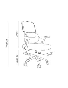 Silla Q-Connect Oficina Lucca Malla Base Metalica Alt Max 1090 Anc 700 Prof 650 Ruedas Premium Color Blanco Gris Azul 2
