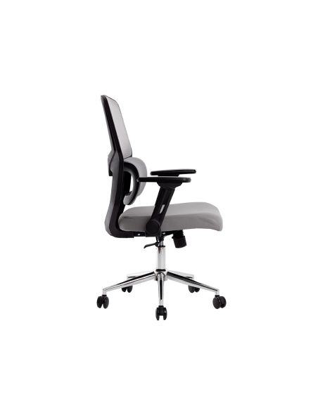 Silla Q-Connect Oficina Lucca Malla Base Metalica Alt Max 1090 Anc 700 Prof 650 Ruedas Premium Color Negro Gris