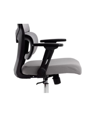 Silla Q-Connect Oficina Lucca Malla Base Metalica Alt Max 1090 Anc 700 Prof 650 Ruedas Premium Color Negro Gris