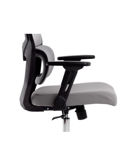 Silla Q-Connect Oficina Lucca Malla Base Metalica Alt Max 1090 Anc 700 Prof 650 Ruedas Premium Color Negro Gris