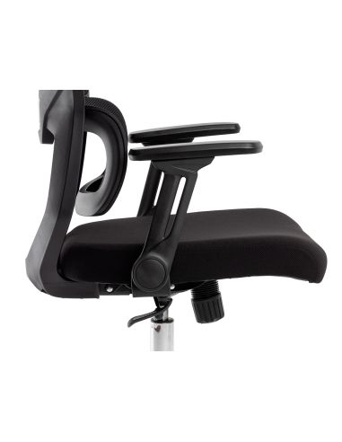 Silla Q-Connect Oficina Lucca Malla Base Metalica Alt Max 1090 Anc 700 Prof 650 Ruedas Premium Color Negro