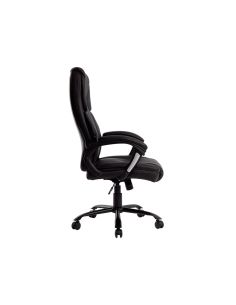 Silla Q-Connect Direccion Bolz Ano Simil Piel Base Metalica Alt Max 1260 Anc 650 Prof 730 Mm Ruedas Premium Color Negro 2