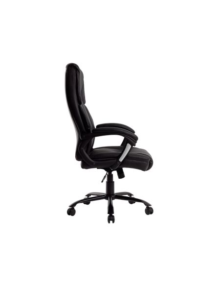 Silla Q-Connect Direccion Bolz Ano Simil Piel Base Metalica Alt Max 1260 Anc 650 Prof 730 Mm Ruedas Premium Color Negro