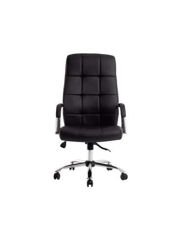 Silla Q-Connect Direccion Piav E Simil Piel Base Metalica Alt Max 1250 Anc 610 Prof 700 Mm Ruedas Premium Color Negro