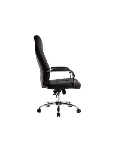 Silla Q-Connect Direccion Piav E Simil Piel Base Metalica Alt Max 1250 Anc 610 Prof 700 Mm Ruedas Premium Color Negro
