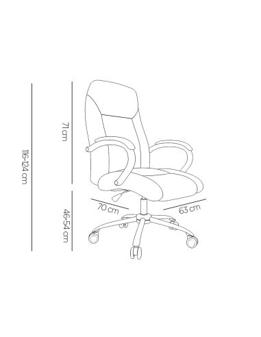 Silla Q-Connect Direccion Vero Na Simil Piel Base Metalica Alt Max 1210 Anc 650 Prof 730 Mm Ruedas Premium Color Blanco