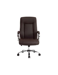 Silla Q-Connect Direccion Vero Na Simil Piel Base Metalica Alt Max 1210 Anc 650 Prof 730 Mm Ruedas Premium Color Marron