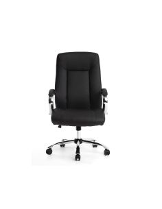 Silla Q-Connect Direccion Vero Na Simil Piel Base Metalica Alt Max 1210 Anc 650 Prof 730 Mm Ruedas Premium Color Negro