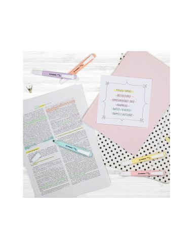 Rotulador Stabilo Fluorescente Swing Cool Pastel Fucsia Helado