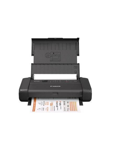 Impresora Canon Pixma Tr150 Tinta Color 9 Ppm Negro/5 Ppm Color 20X25 Cm Wifi Bandeja Entrada 50 Hojas Con Bateria