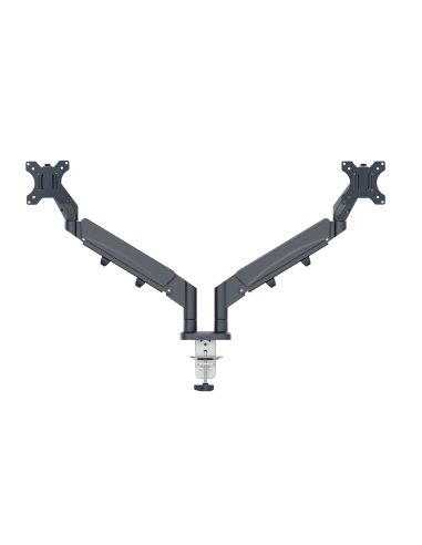 Brazo Para Monitor Leitz Ergo Spacesaving Dual Gris Oscuro