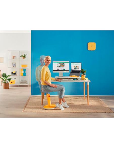 Taburete Leitz Active Ergo Cosy Ajustable Color Gris