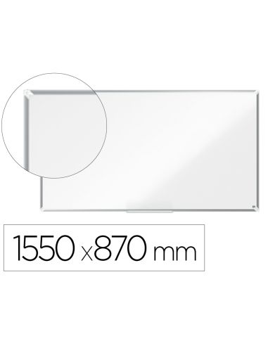 Pizarra Blanca Nobo Premium Plus Acero Vitrificado Formato Panoramico 70" Magnetica 1550X870 Mm