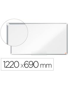 Pizarra Blanca Nobo Premium Plus Acero Vitrificado Formato Panoramico 55" Magnetica 1220X690 Mm
