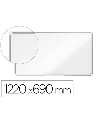 Pizarra Blanca Nobo Premium Plus Acero Vitrificado Formato Panoramico 55" Magnetica 1220X690 Mm