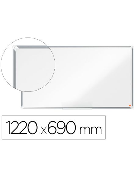 Pizarra Blanca Nobo Premium Plus Acero Vitrificado Formato Panoramico 55" Magnetica 1220X690 Mm
