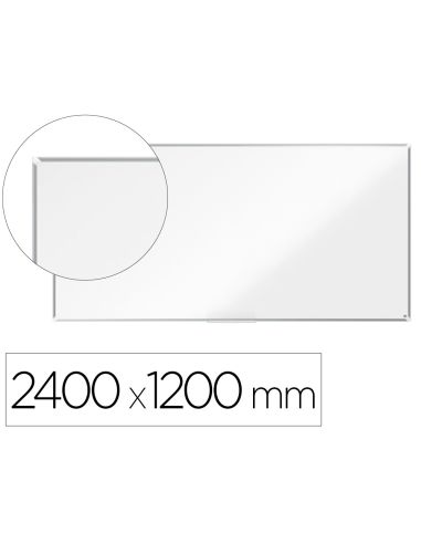 Pizarra Blanca Nobo Premium Plus Acero Lacado Magnetica 2400X1200 Mm