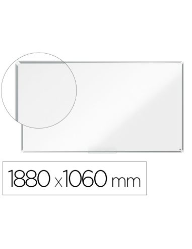 Pizarra Blanca Nobo Premium Plus Acero Lacado Formato Panoramico 85" Magnetica 1880X1060 Mm