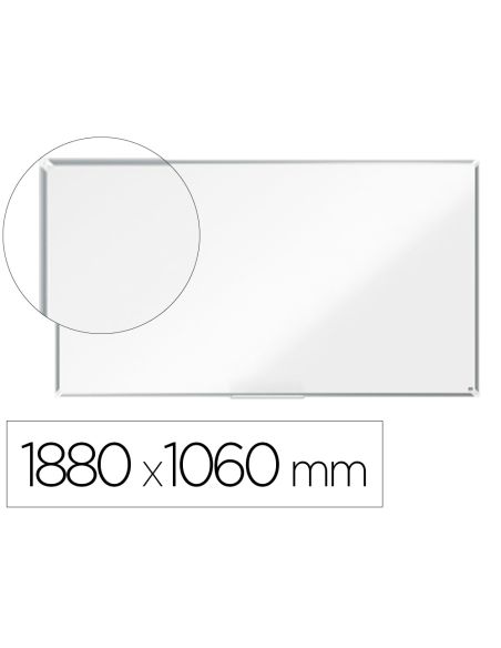 Pizarra Blanca Nobo Premium Plus Acero Lacado Formato Panoramico 85" Magnetica 1880X1060 Mm