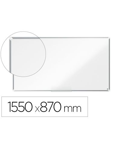 Pizarra Blanca Nobo Premium Plus Acero Lacado Formato Panoramico 70" Magnetica 1550X870 Mm
