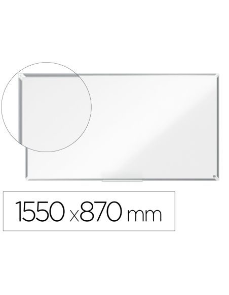 Pizarra Blanca Nobo Premium Plus Acero Lacado Formato Panoramico 70" Magnetica 1550X870 Mm
