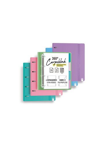 Carpeta 4 Anillas De 35 Mm Carchivo Din A4 Polipropileno Con Recambio Soft Foam Style