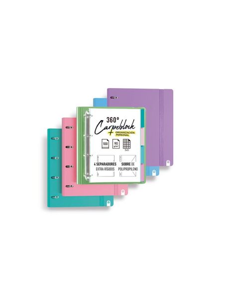 Carpeta 4 Anillas De 35 Mm Carchivo Din A4 Polipropileno Con Recambio Soft Foam Style