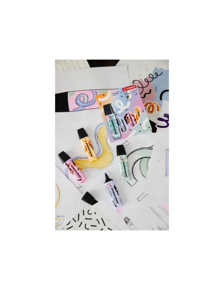 Rotulador Stabilo Boss Fluorescente Original Pastel By Ju Schnee Fucsia Helado