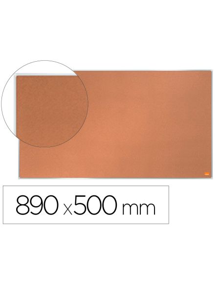 Tablero De Anuncios Nobo Impression Pro Corcho Formato Panoramico 40" 890X500 Mm