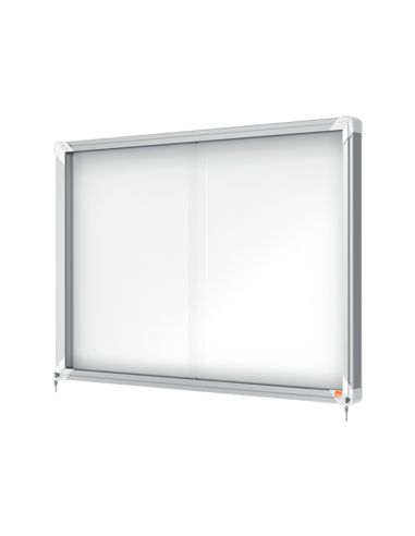 Vitrina De Anuncios Nobo Premium Plus Magnetica Con Puerta Corredera 8 X Din A4 689X972X54 Mm