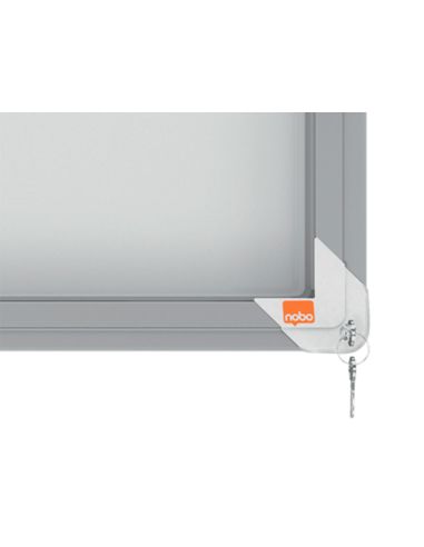 Vitrina De Anuncios Nobo Premium Plus Magnetica Con Puerta Corredera 8 X Din A4 689X972X54 Mm