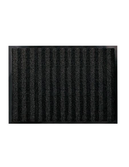 Alfombra Para Suelo Q-Connect Premium Para Interiores Antideslizante Fibra Polipropileno Y Fieltro Gris 90X150 Cm