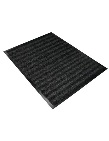 Alfombra Para Suelo Q-Connect Premium Para Interiores Antideslizante Fibra Polipropileno Y Fieltro Gris 90X150 Cm
