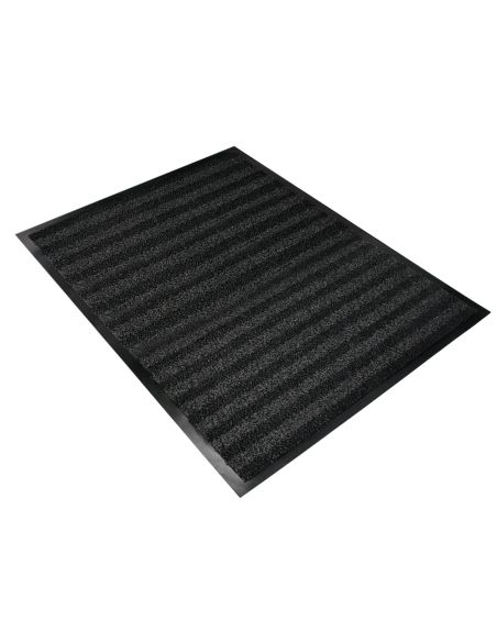Alfombra Para Suelo Q-Connect Premium Para Interiores Antideslizante Fibra Polipropileno Y Fieltro Gris 90X150 Cm