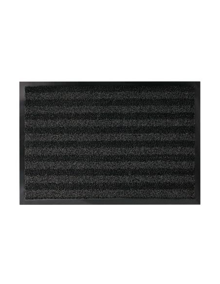 Alfombra Para Suelo Q-Connect Premium Para Interiores Antideslizante Fibra Polipropileno Y Fieltro Gris 90X60 Cm