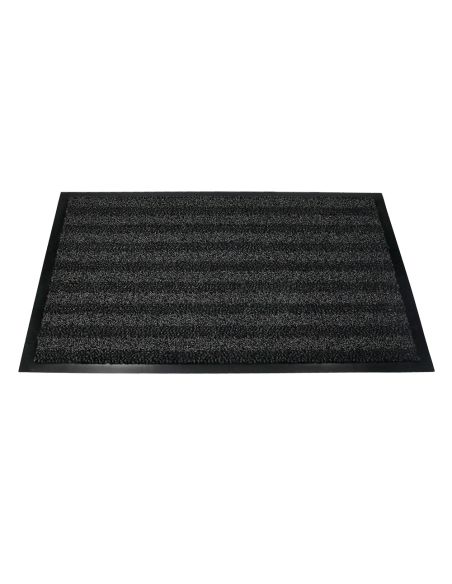 Alfombra Para Suelo Q-Connect Premium Para Interiores Antideslizante Fibra Polipropileno Y Fieltro Gris 90X60 Cm