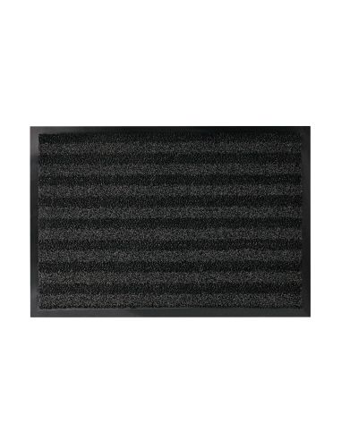 Alfombra Para Suelo Q-Connect Premium Para Interiores Antideslizante Fibra Polipropileno Y Fieltro Gris 60X40 Cm