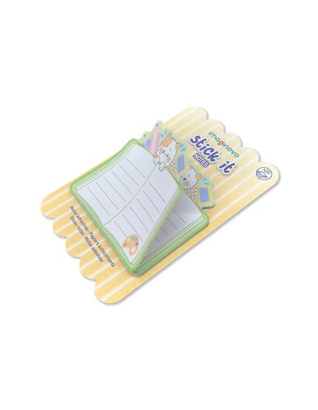 Bloc Notas Adhesivas Imaginovo Meow 20 Hojas Cuaderno 70X70 Mm
