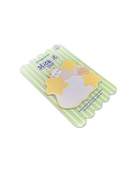 Bloc Notas Adhesivas Imaginovo Meow 20 Hojas Nubes 70X70 Mm