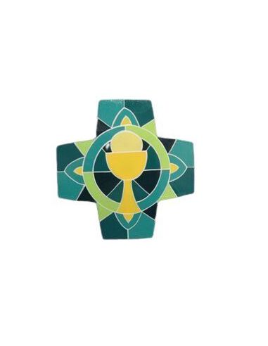 Cruz Comunion Turquesa|Libreriasalesiana