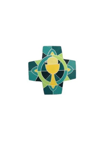 Cruz Comunion Turquesa|Libreriasalesiana