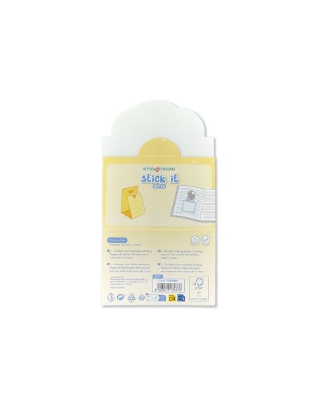 Bloc Notas Adhesivas Imaginovo Bunny Con Soporte 20 Hojas Gato Azul 60X125 Mm