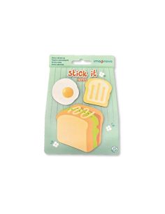 Bloc Notas Adhesivas Imaginovo Foodies Sandwich 20 Hojas Tamaños Surtidos 2