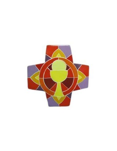 Cruz Comunion Naranja|Libreriasalesiana