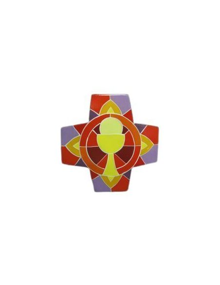 Cruz Comunion Naranja|Libreriasalesiana